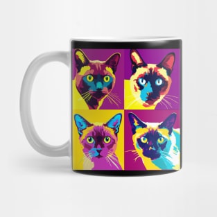 Burmese Cat Pop Art - Cat Lover Gift Mug
